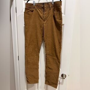 J. Crew - Men's Brown Corduroy Pants Straight 32x34